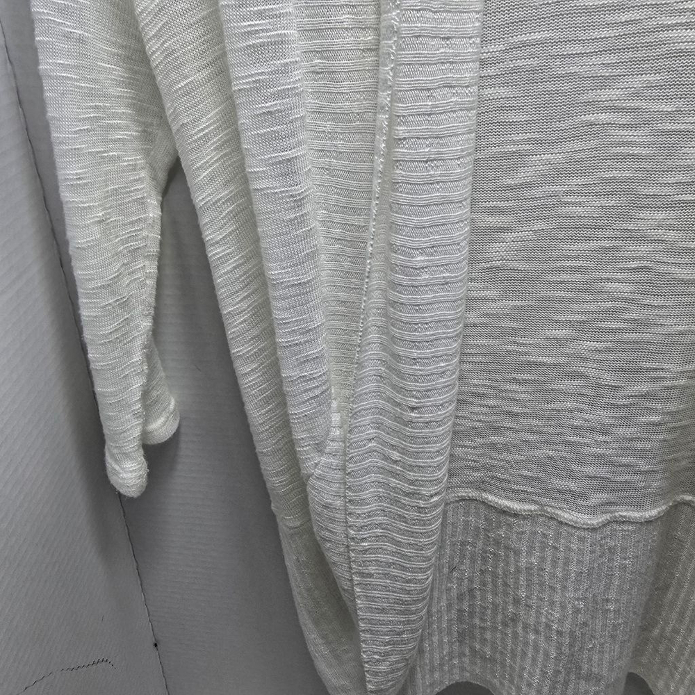 Women's Femanding White Open Front Cardigan S - Picture 3 of 6